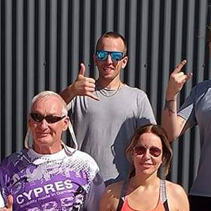 Photo of Fraser Allan from his AFF course with Active Skydiving where he learnt to skydive.