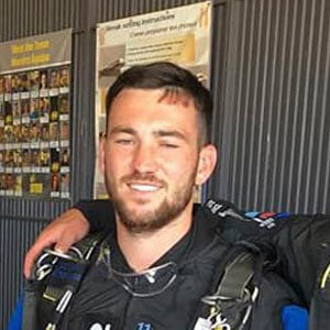 Photo of Tommy Daniel from his AFF course with Active Skydiving where the learnt to skydive.